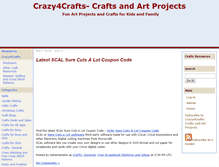 Tablet Screenshot of crazy4crafts.org